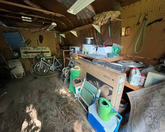 Building with miscellaneous items 