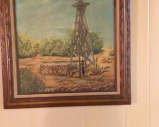 Windmill on Farm art $75.00
