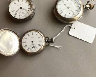 All 3 men's vintage pocket watches