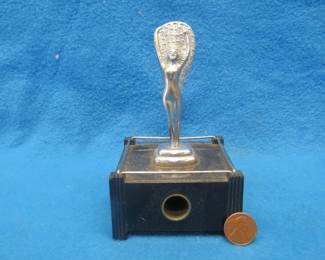 Lot 347. Vintage 1930s Art Deco Parker of London Silent Flame Table Lighter- Untested