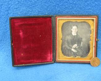 Lot 153. Tintype photo in original case