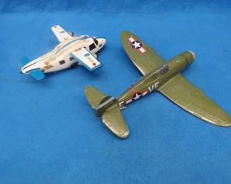 Lot 399. Two die-cast planes