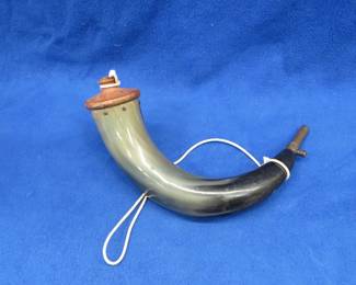 Lot 270. Decorative powder horn