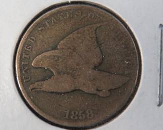 Lot 404. 1858 Flying Eagle