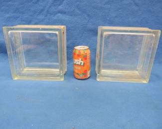 Lot 186. Two glass blocks