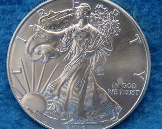 Lot 334. 2012 American Silver Eagle. One ounce of fine silver.