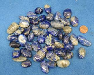 Lot 162. 50 Lapis Lazuli stones. Total weight .97 lb.