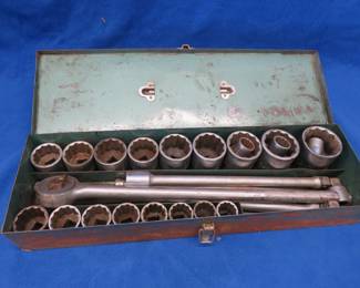 Lot 67. 3/4" drive socket set with up to 2 1/4" sockets and extensions