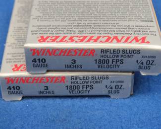 Lot 98. 10 Winchester Super X 1/4oz, 410-gauge slug rounds
