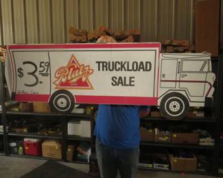 Lot 145. Blatz cardboard advertising truck. 50" x 18" x 8"