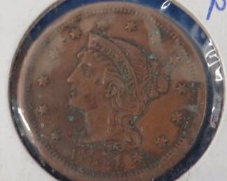 Lot 125. 1854 Large Cent