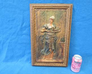 Lot 324. Bradley and Hubbard cast iron wall plaque #1824. 18.5" x 11.5" x 1"