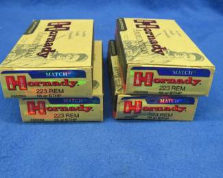 Lot 92. 80 Hornady 223 rounds