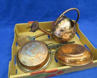 Lot 373. Vintage copper kitchenware