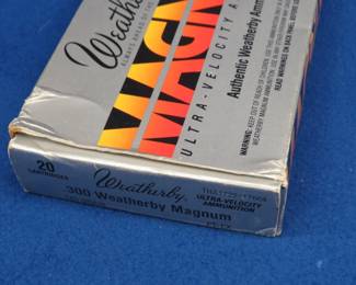 Lot 232. 14 Weatherby 300 Weatherby Magnum rounds