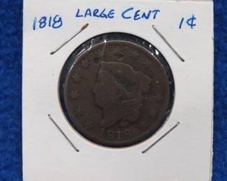 Lot 253. 1818 Large Cent