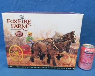 Lot 326. Ertl Foxfire Farm porcelain John Deere sulky and driver