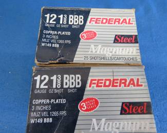 Lot 369. 45 Federal BBB-shot 12-gauge rounds