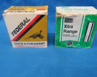 Lot 419. 2 3/4" 12-gauge rounds. Shot sizes and quantities as pictured.
