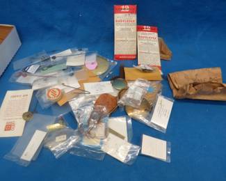 Lot 346. Clock parts both new and used