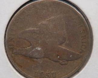 Lot 256. 1857 Flying Eagle penny