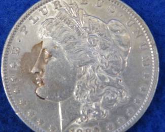 Lot 199. 1889 P Morgan silver dollar