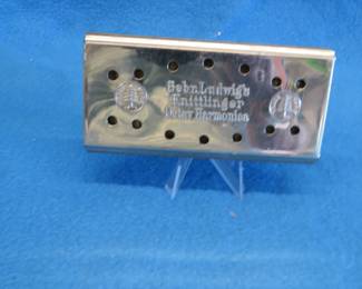 Lot 64. Gebr. Ludwig's Knittlingor Octav double-sided tremolo harmonica in the key of C. Sounds great.
