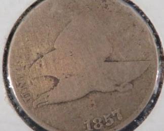 Lot 255. 1857 Flying Eagle penny