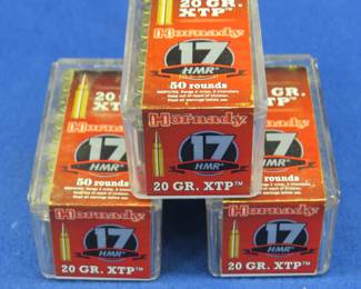 Lot 93. 150 Hornady 17 HMR rounds