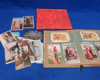 Lot 56. Vintage postcards some with dates in the early 1900s
