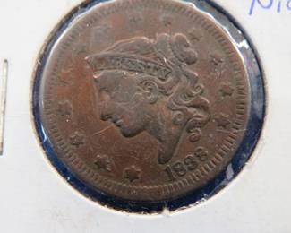 Lot 197. 1838 Large Cent
