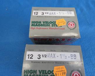 Lot 368. Fifty Estate BB-shot 3 1/2" 12-gauge rounds