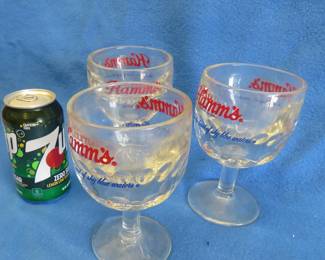Lot 381. Three Hamm's goblets
