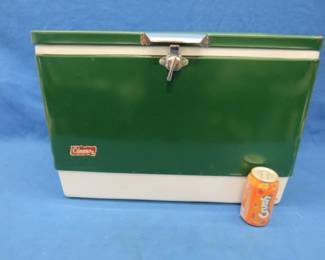 Lot 103. 1985 Coleman metal sided cooler