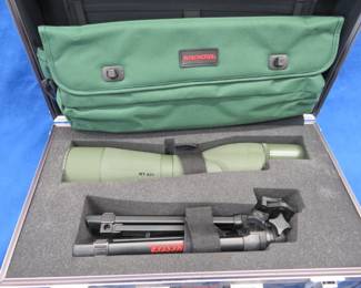 Lot 380. Winchester WT-831 20-60x80 Spotting Scope with hard case, soft travel case, and tripod