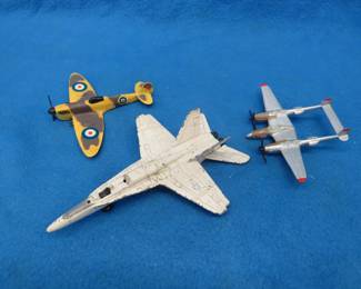 Lot 163. Three die-cast airplanes