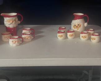 180s winking Santa
1967 Holt Howard Vintage Christmas Cloud Santa EggNog Complete Set