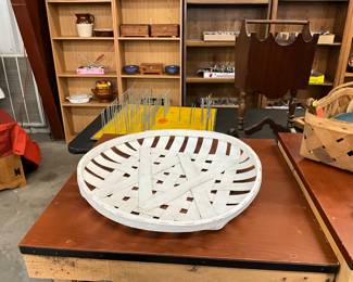 White Tobacco Wall Basket