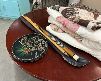 State Serving Trays - Pool Cue & Bag