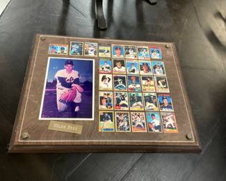 Framed Collection of Nolan Ryan Baseball Cards