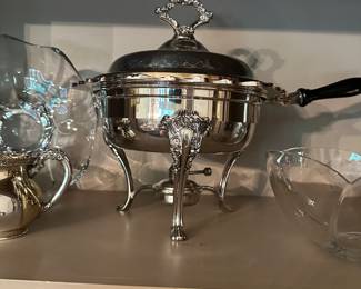 Silver plate chaffing dish