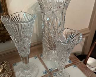 Collection of three antique vases