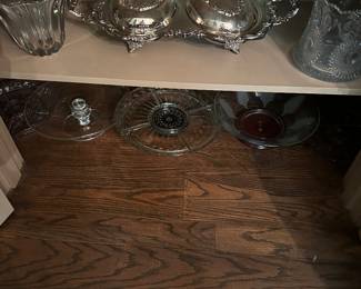 Silver plated double server