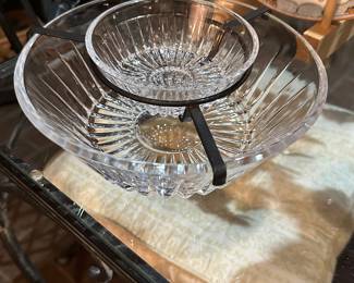Signed crystal chip and dip set