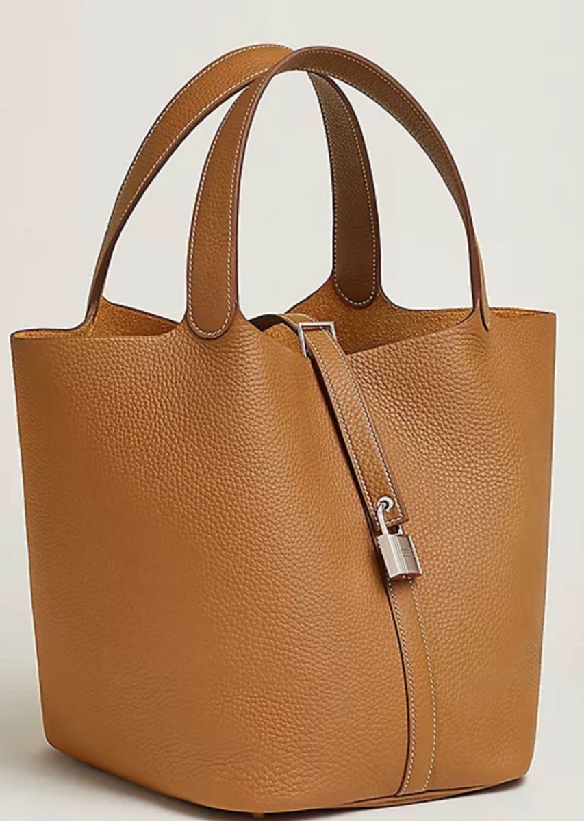 59. Vintage Hermes Picotin Bucket Bag Extra Large Size 