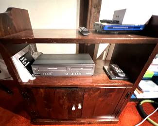 130. Vintage Bookshelf w/ Cabinet