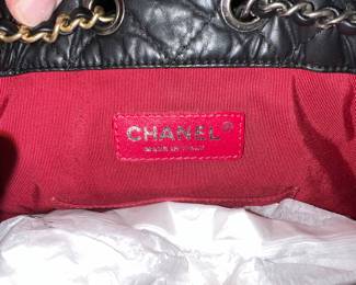 56. Vintage Chanel Gabrielle Bag w/ Cover (8" x 3" x 9")