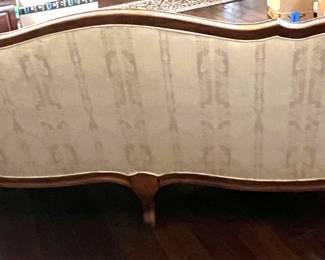 16. Bernhardt Sofa w/ Carved Wood Frame (84" x 29" x 33")