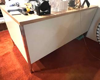 131. Metal Desk w/ Laminate Top