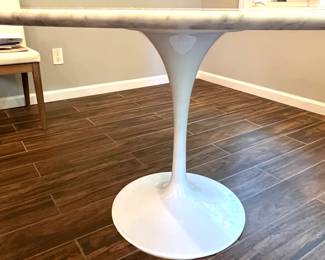 2. Tulip Table w/ Carrara Marble Top (54" x 29")